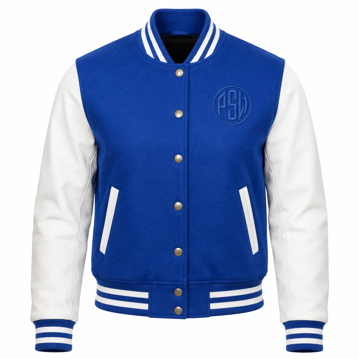 Custom Letterman Jackets - Wool Body with Genuine Leather Sleeves