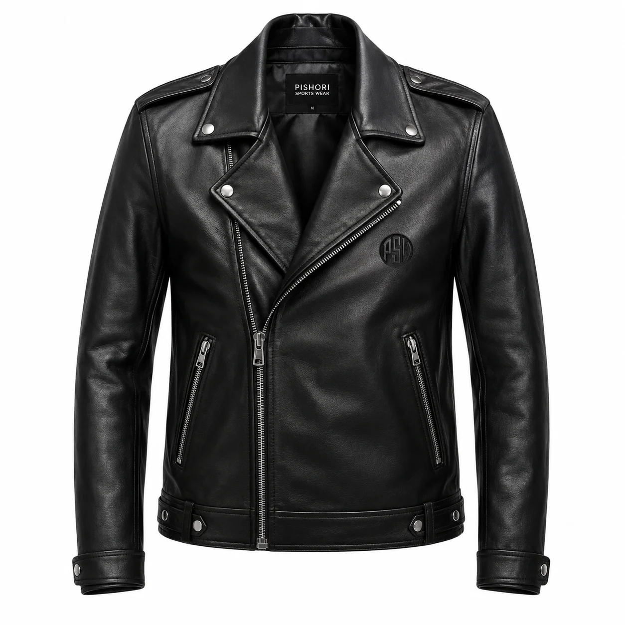 Custom Leather Jackets - Wool Body with Genuine Leather Sleeves