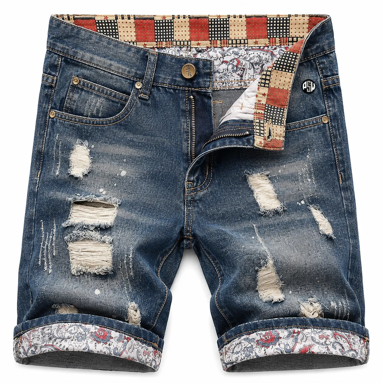 Custom Distressed Shorts